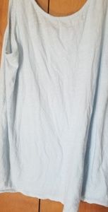 It's a light blue tank top that would look cute